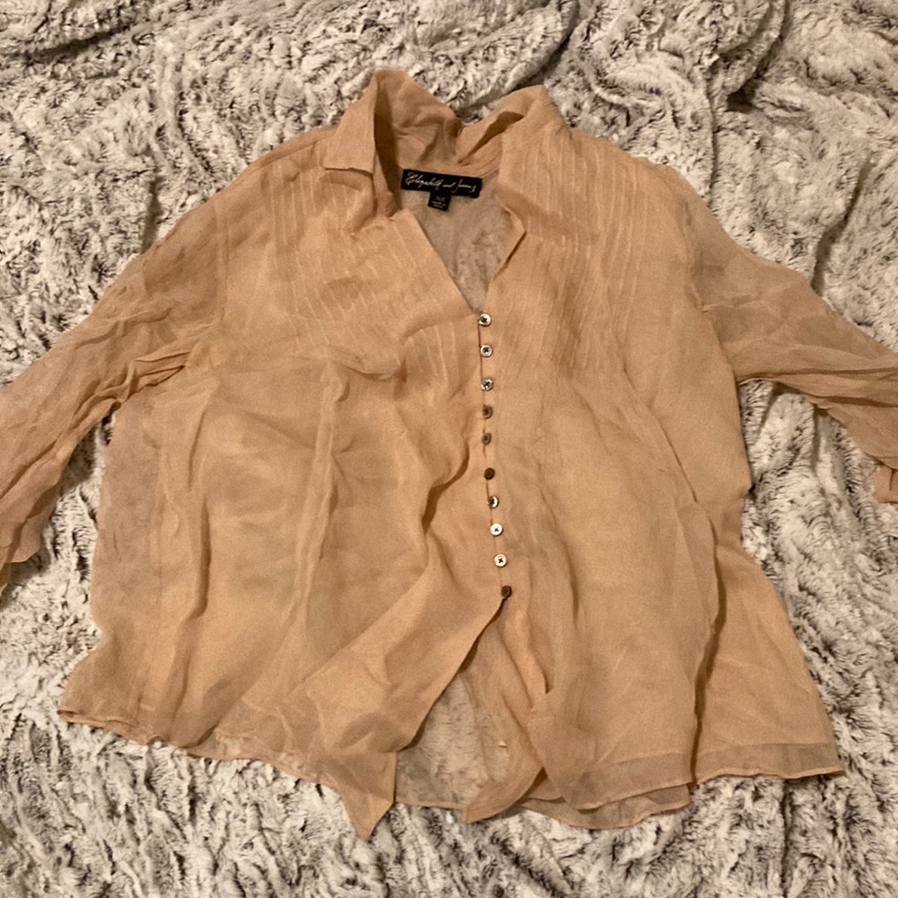 Elizabeth & James sheer top